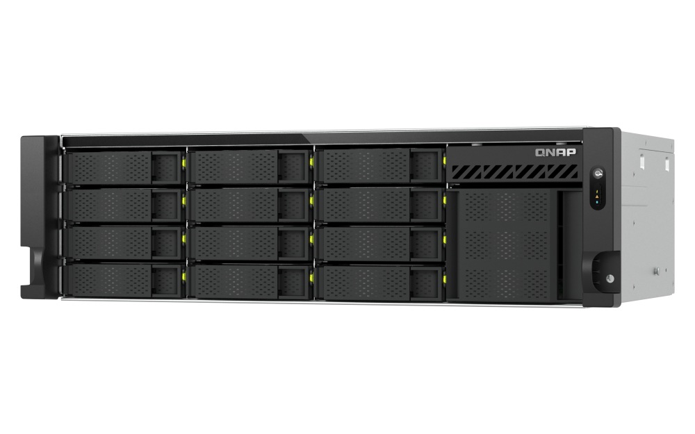 QNAP TS-h1655XeU-RP-8G (8core 2, 8GHz, 8GB RAM, 12x SATA + 4x E1.S/ M.2, 2x PCIe, 2x 2, 5GbE, 1x 10GbE) 