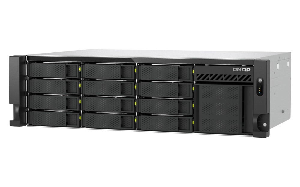 QNAP TS-h1655XeU-RP-8G (8core 2, 8GHz, 8GB RAM, 12x SATA + 4x E1.S/ M.2, 2x PCIe, 2x 2, 5GbE, 1x 10GbE) 
