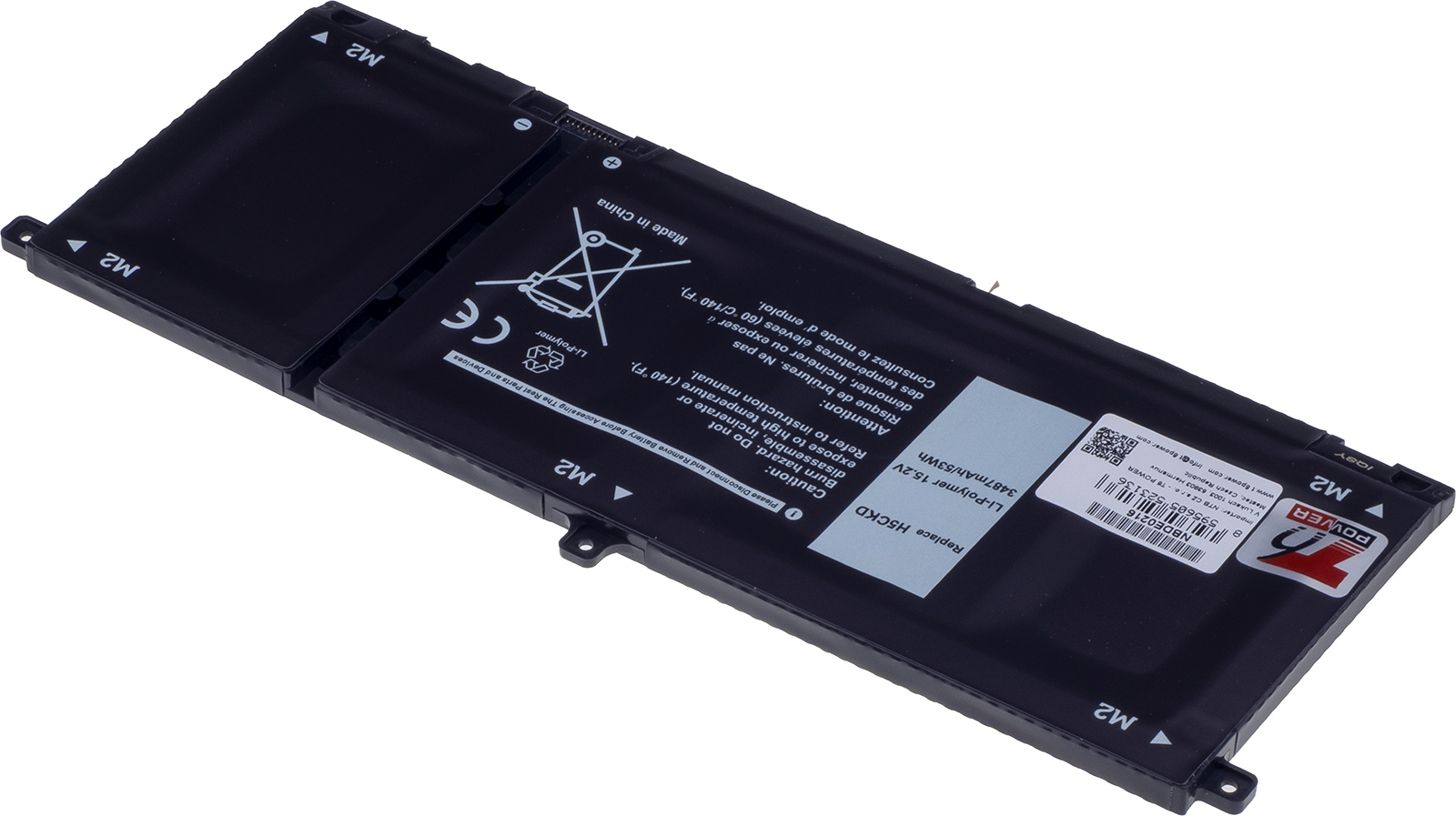 Batéria T6 Power pre Dell Latitude 3410, 3510, Inspiron 5501, 5505, 3487mAh, 53Wh, 4cell, Li-pol 