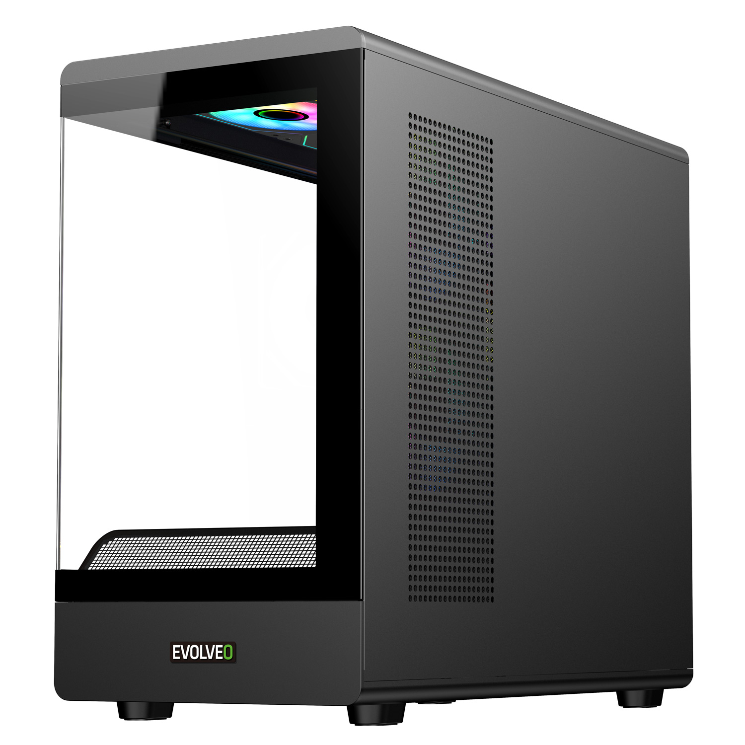 EVOLVEO Ursus, mATX/ 6x ARGB 120/ sklo čelo + bok 