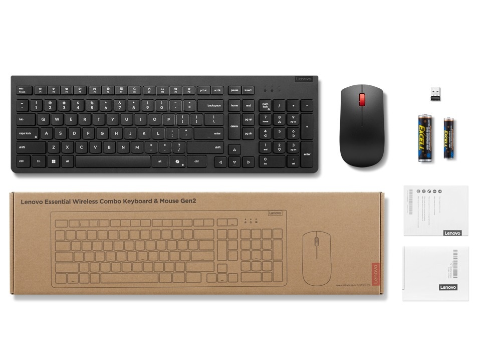 Lenovo Essential Wireless a myš - CZ Gen2 