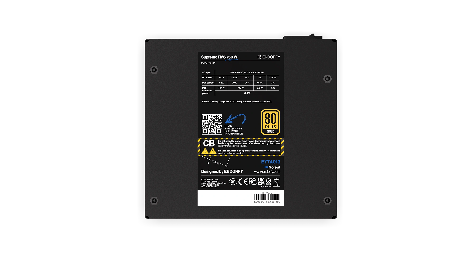 Endorfy Supremo FM6 Gold 750W 80+ Gold ATX3.1 