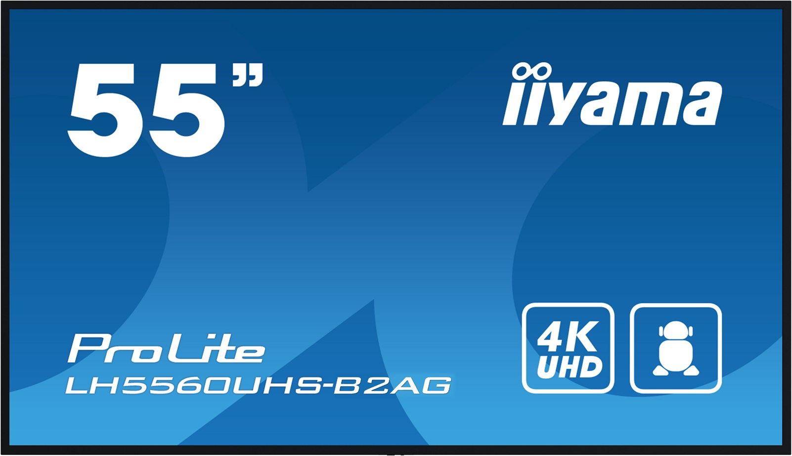 55" iiyama LH5560UHS-B2AG: VA, 4K UHD, Andr.11, 24/ 7 