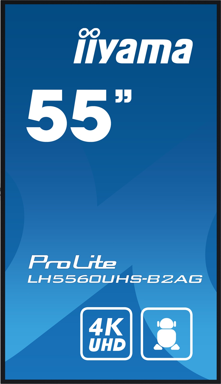 55" iiyama LH5560UHS-B2AG: VA, 4K UHD, Andr.11, 24/ 7 