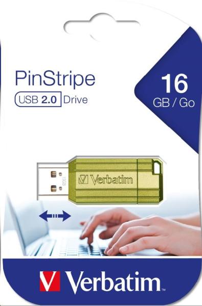 VERBATIM Flash disk 16 GB Store &quot;n&quot; Go PinStripe,  eukalyptovo zelený4