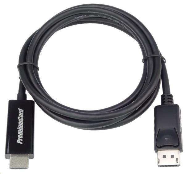PremiumCord DisplayPort na HDMI kábel 5m M/ M