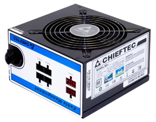 Napájací zdroj CHIEFTEC série A80,  CTG-750C,  750W,  12cm ventilátor,  Active PFC,  modulárny,  maloobchodný predaj,  85+