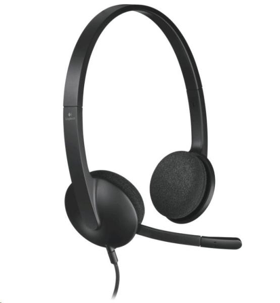 Logitech H340/ Stereo/ USB/ Drôt/ Čierna