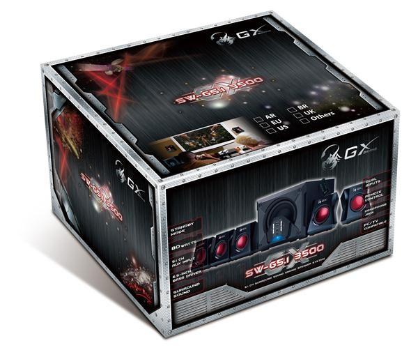Reproduktory GENIUS GX GAMING SW-G5.1 3500/  5.1/  80W/  čierna,  DO3