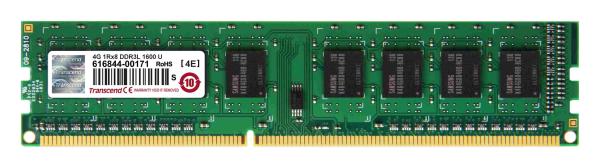 DDR3L 4GB 1600MHz TRANSCEND 1Rx8 CL11 DIMM
