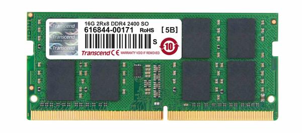 SODIMM DDR4 16GB 2400MHz TRANSCEND 2Rx8 CL17