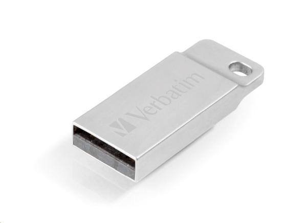 VERBATIM Flash Disk 64GB Metal Executive,  USB 2.0,  strieborná0