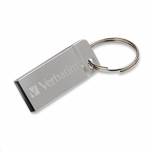 VERBATIM Flash Disk 64GB Metal Executive,  USB 2.0,  strieborná2