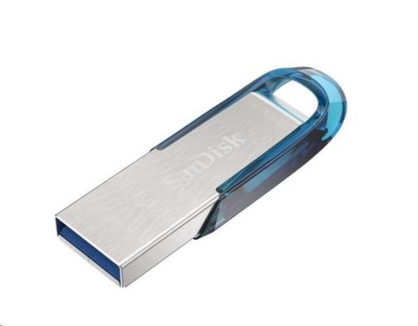 SanDisk Flash Disk 128 GB Ultra Flair, USB 3.0, tropická modrá