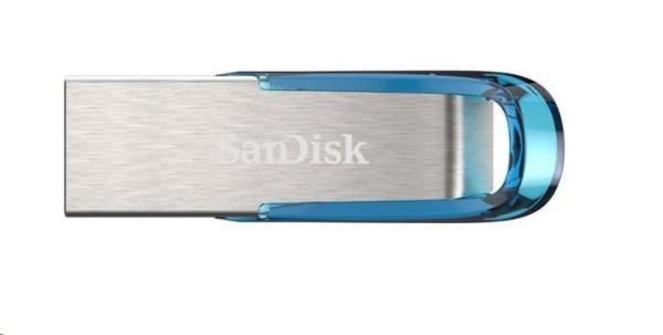 SanDisk Flash Disk 64GB Ultra Flair,  USB 3.0,  tropická modrá