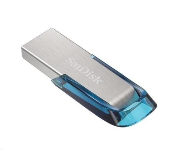 SanDisk Flash Disk 64GB Ultra Flair, USB 3.0, tropická modrá2