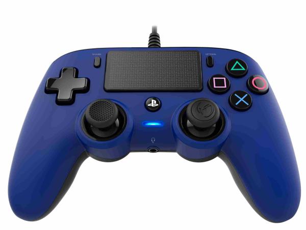 Nacon Wired Compact Controller - ovladač pro PlayStation 4 - modrý5