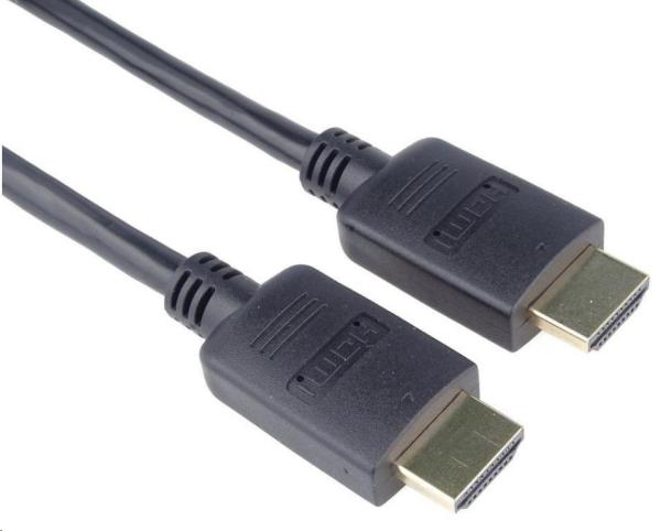 PremiumCord HDMI 2.0 Vysokorýchlostný + ethernetový kábel,  pozlátené konektory,  0, 5 m