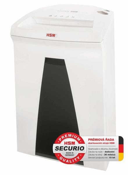 Skartovač HSM Securio B24 (rez: pozdĺžny 5.8 mm | Vstup: 240 mm | DIN: P-2 (2) | papier,  sponky,  plast. karty,  CD)