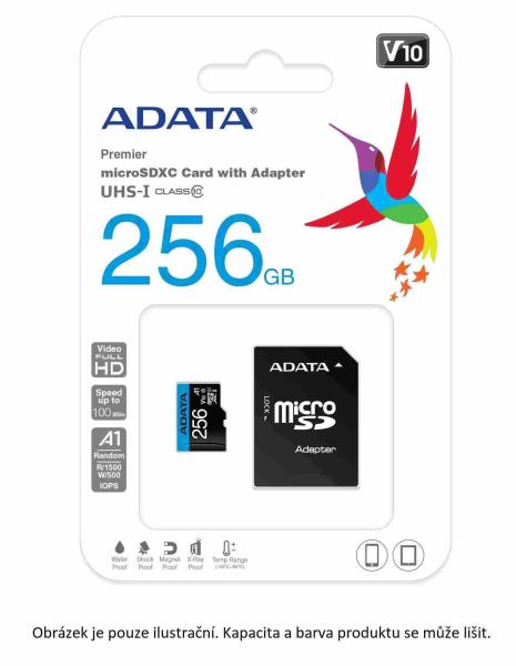 Karta ADATA MicroSDXC 64GB Premier UHS-I Class 10 + SD adaptér3
