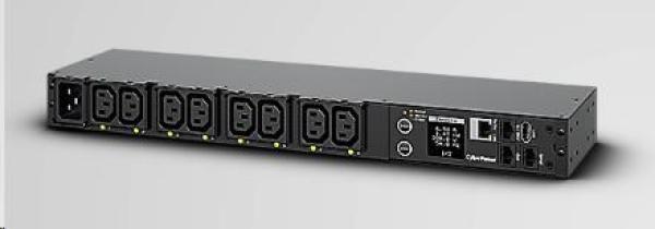 CyberPower Rack PDU, prepínané a merané, 1U, 16A, (8)C13, IEC-320 C20