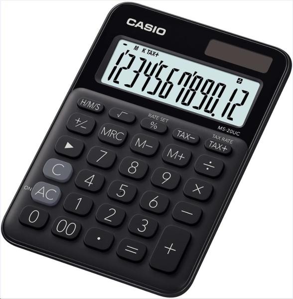 CASIO kalkulačka MS 20UC BK,  Stolní kalkulátor
