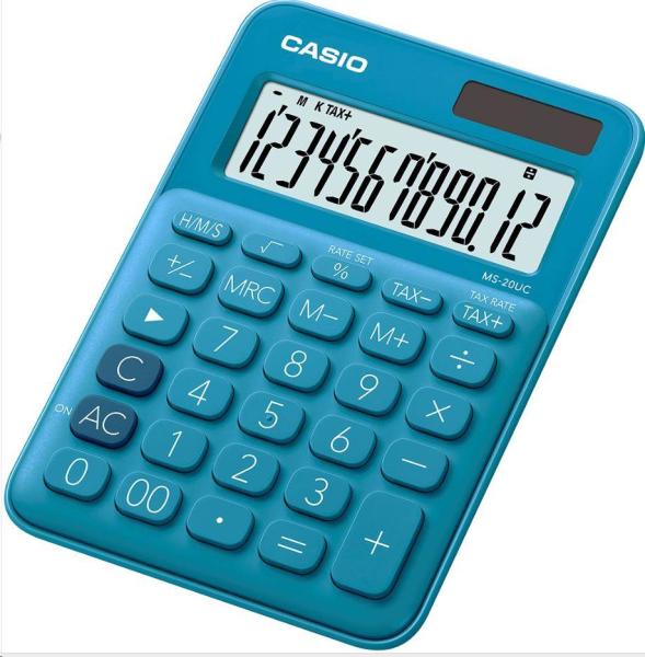CASIO kalkulačka MS 20UC BU,  Stolní kalkulátor