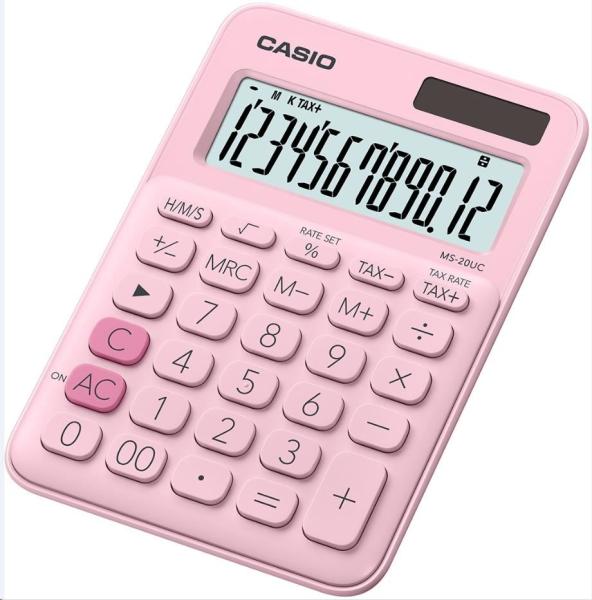 CASIO kalkulačka MS 20UC PK,  Stolní kalkulátor