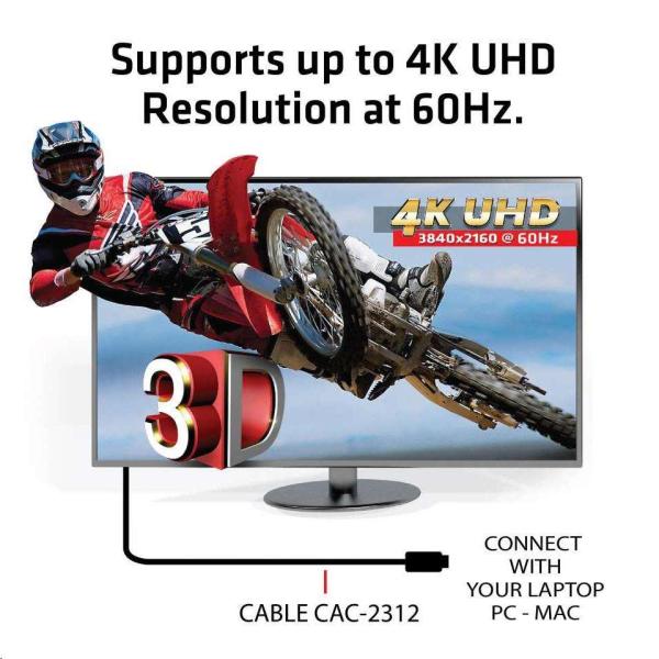 Kábel HDMI Club3D 2.0,  vysoká rýchlosť 4K60Hz UHD (M/ M),  5 m5