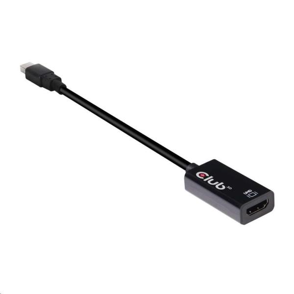 Club3D Adaptér aktívny mini DisplayPort 1.4 na HDMI 2.0b,  HDR (M/ F),  16cm1