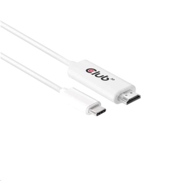 Club3D Active USB typu C na HDMI 2.0 4K60Hz UHD,  1, 8 m2