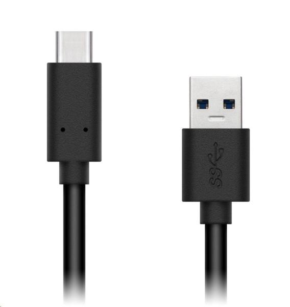 CONNECT IT Wirez USB-C (typ C) -> USB-A,  USB 3.1 Gen 1,  čierna,  0, 5 m0
