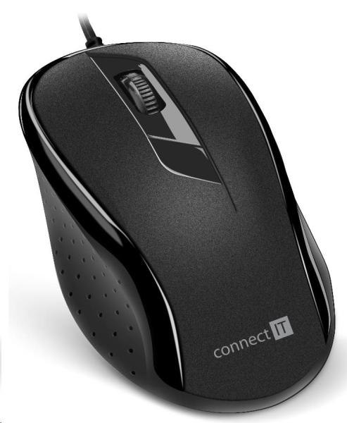 CONNECT IT Optická myš,  USB,  čierna
