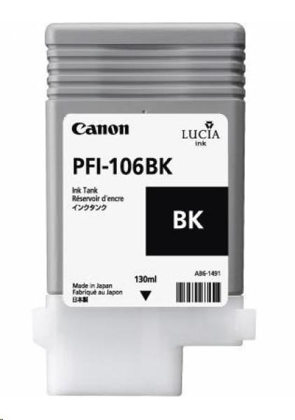 Atramentová kazeta Canon PFI-106,  čierna fotografická (PBK)