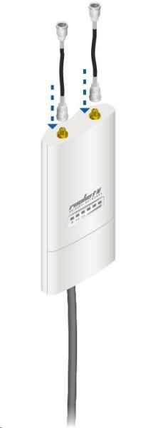 UBNT airMAX všesmerová anténa AMO-2G10 [všesmerová anténa MIMO,  2.4GHz,  10dBi,  raketová súprava]3