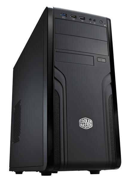 Cooler Master case Force 500,  ATX,  1x 120mm Fan,  Černá