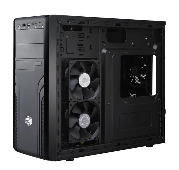 Cooler Master case Force 500,  ATX,  1x 120mm Fan,  Černá6