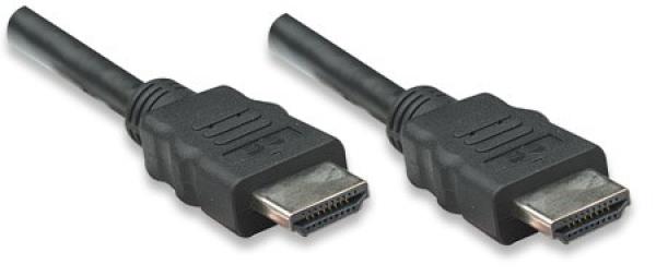 MANHATTAN HDMI kábel s Ethernetom,  HEC,  ARC,  3D,  4K,  tienený,  3 m,  čierny1