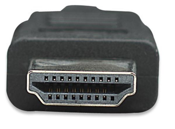 MANHATTAN HDMI kábel s Ethernetom,  HEC,  ARC,  3D,  4K,  tienený,  10 m,  čierny2