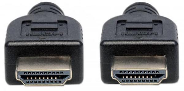 MANHATTAN Nástenný vysokorýchlostný kábel CL3 HDMI s Ethernetom,  HEC,  ARC,  3D,  4K,  tienený,  1 m,  čierny2