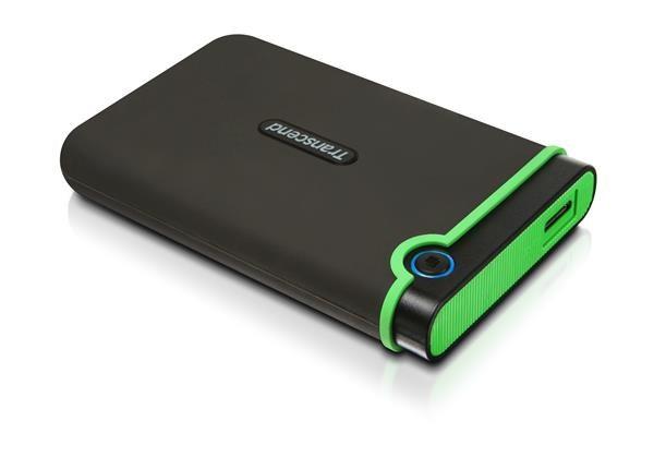 Externý pevný disk TRANSCEND 2,5" USB 3.1 StoreJet 25M3S, 1 TB, čierna (SATA, gumené puzdro, proti nárazom)