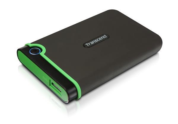 Externý pevný disk TRANSCEND 2, 5" USB 3.1 StoreJet 25M3S,  1 TB,  čierna (SATA,  gumené puzdro,  proti nárazom)4