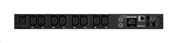 CyberPower Rack PDU,  prepínaná,  1U,  16A,  (8)C13,  IEC-320 C20