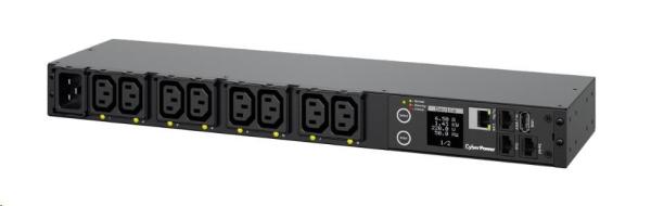CyberPower Rack PDU,  prepínaná,  1U,  16A,  (8)C13,  IEC-320 C201
