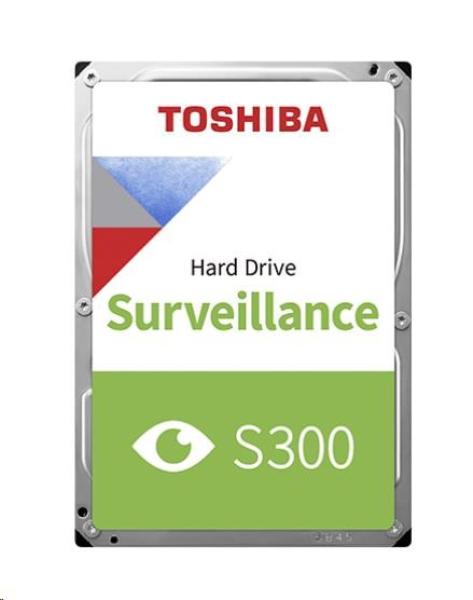 TOSHIBA HDD S300 Surveillance (CMR) 4TB,  SATA III,  7200 otáčok za minútu,  128MB cache,  3, 5