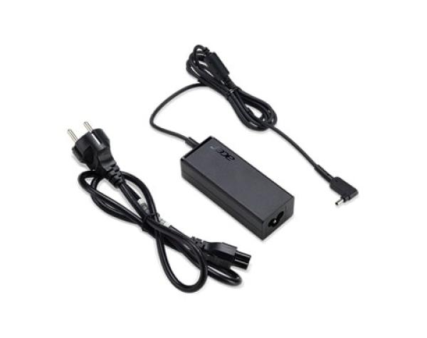 ACER ADAPTÉR 45W_3phy 19V Black EU and UK POWER CORD (Swift 1,  3,  5; Spin 1,  5; TM X3; TM Spin B1; Chromebook 11,  R11, 