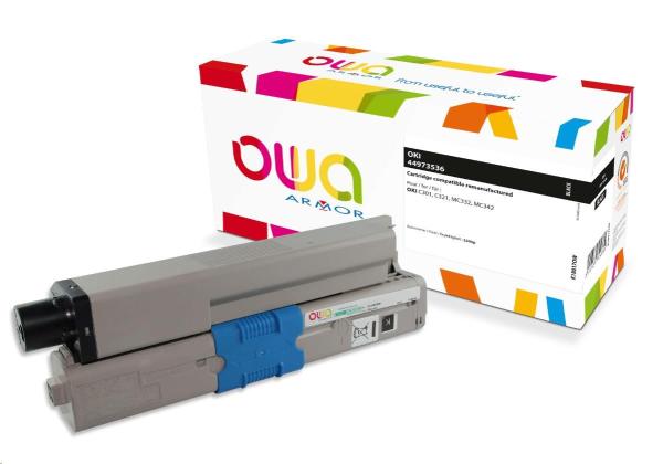OWA Armor toner pre OKI C301,  C321,  MC332,  MC342,  2200p,  44973536,  čierny/ čierny