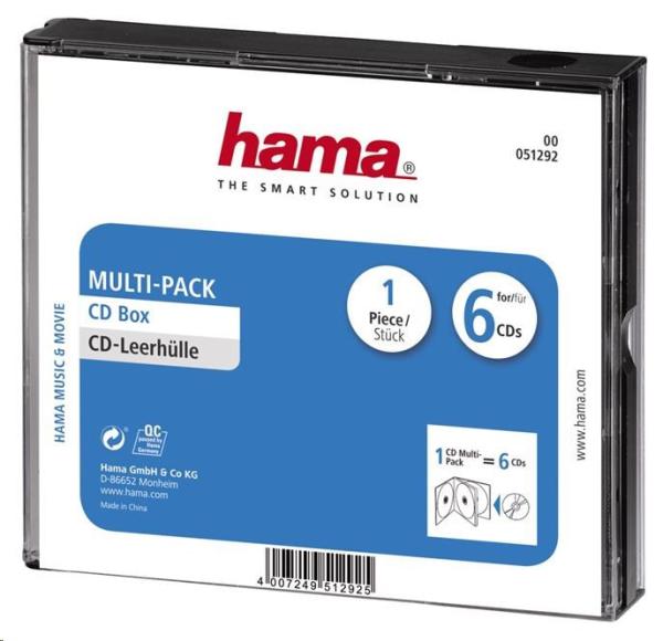 Hama multipack pre 6 CD,  1 ks