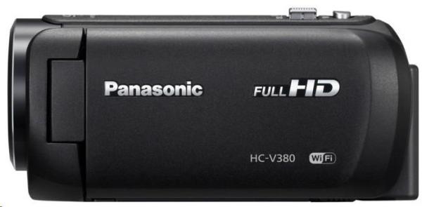Panasonic HC-V380 (Full HD kamera,  1MOS,  50x zoom od 28mm,  3" LCD,  Wi-Fi)0