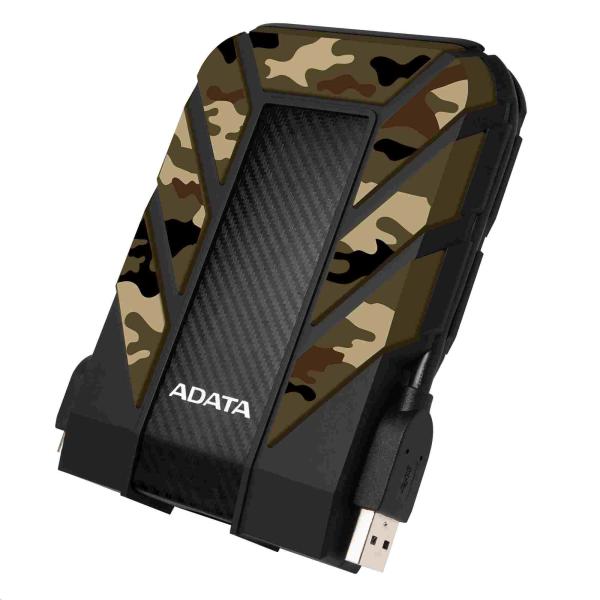 Externý pevný disk ADATA 1TB 2, 5" USB 3.1 DashDrive Durable HD710M Pro,  kamufláž (guma,  odolný voči nárazom/ vode/ prachu